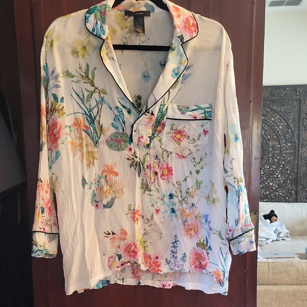 Floral 3/4 Blouse By SMYTHE